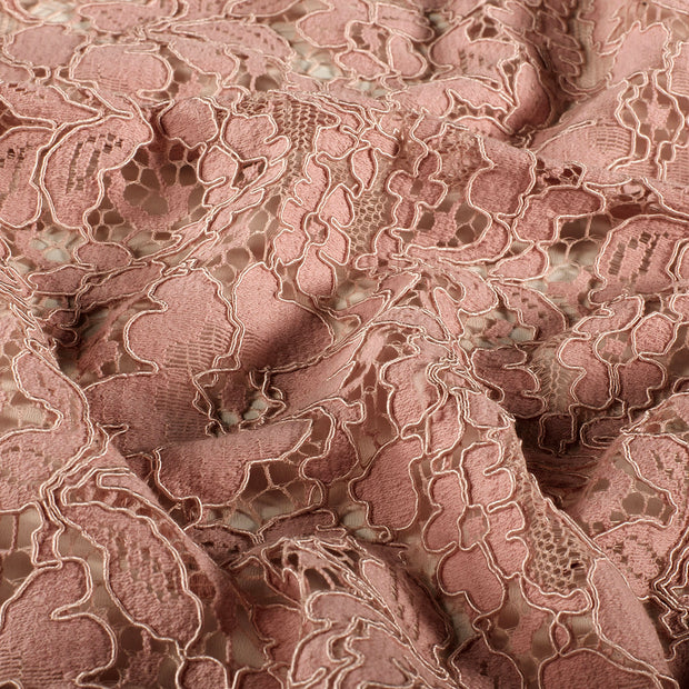 Lace fabric Flowers Old Pink