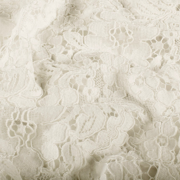 Lace fabric Flowers Off White