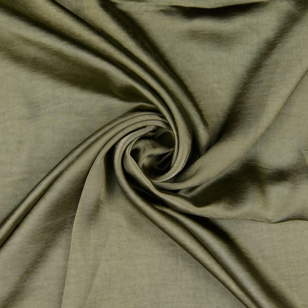 Satin fabric Olive Green 