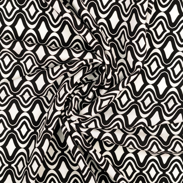 Viscose Poplin fabric Black 