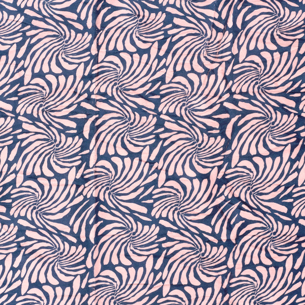 Nicky velours fabric Navy soft 