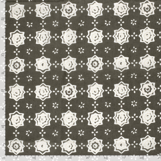 Voile tela Abstracto Gris