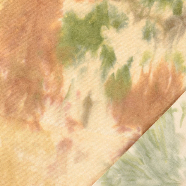 Rib Jersey fabric Batik digital printed 