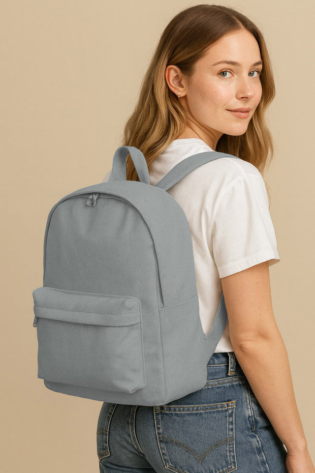 Canvas fabrik Uni Taupe Grau