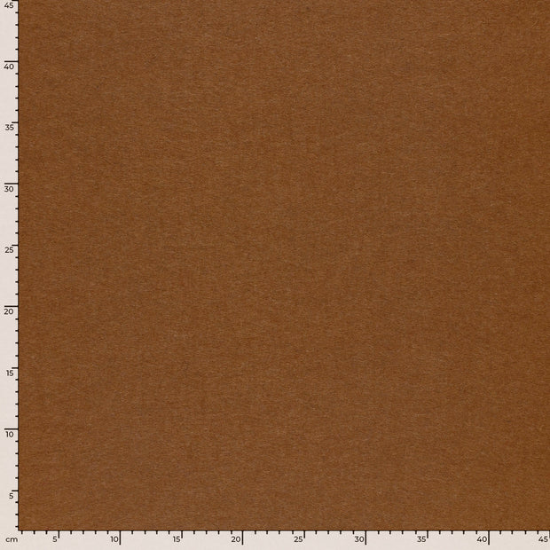 Felt fabric Unicolour Brown