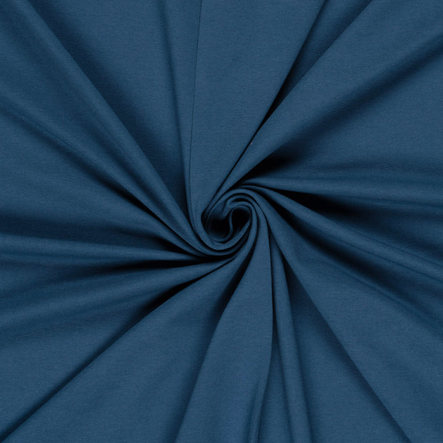 French Terry GOTS fabrik Stahlblau 