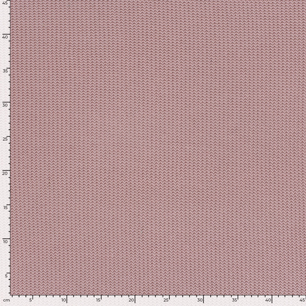 Heavy Knit tissu Torsade Rose clair