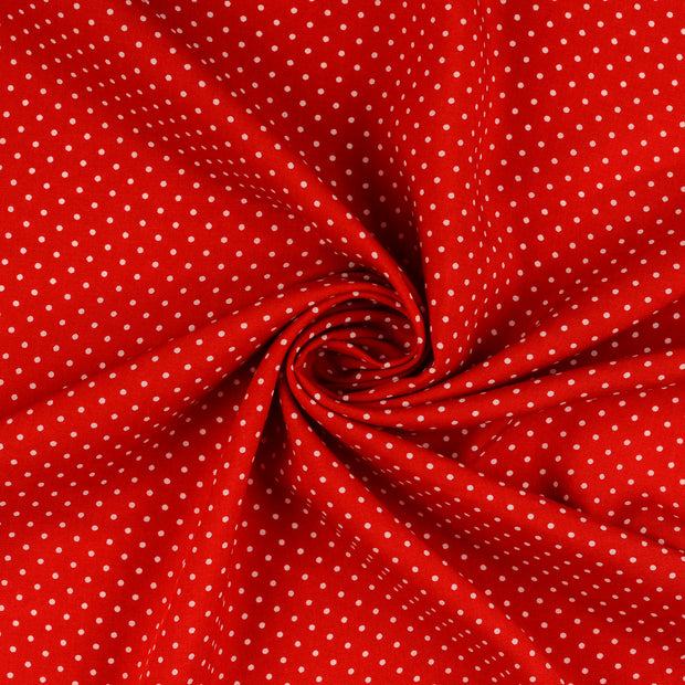 Popeline de Viscose tissu Rouge 
