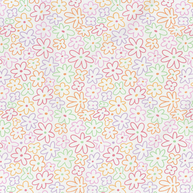 Cotton Poplin fabric Off White matte 