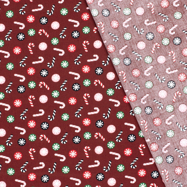 Cotton Poplin fabric Christmas printed 
