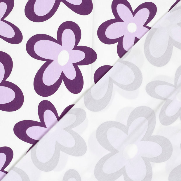 Jersey fabric Flowers printed 