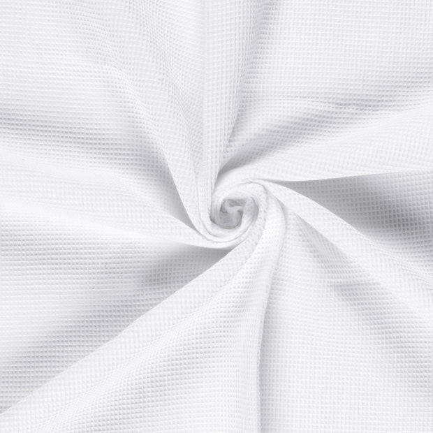 Waffle piqué fabric Optical White 