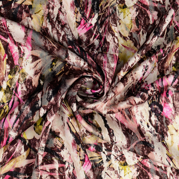 Viscose Satin fabrik Bordeauxrot 
