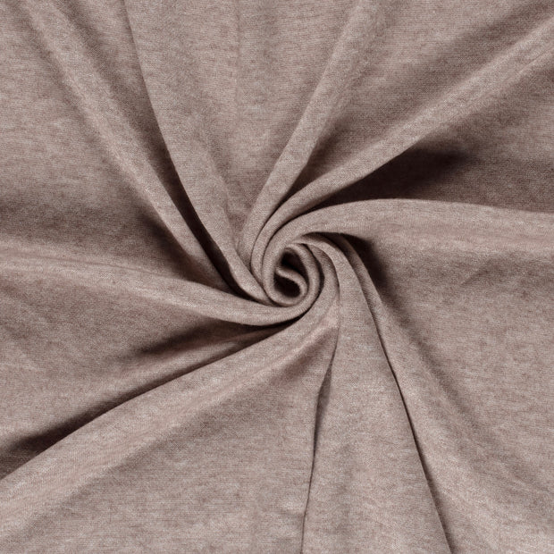 Heavy Knit fabric Taupe Grey brushed 