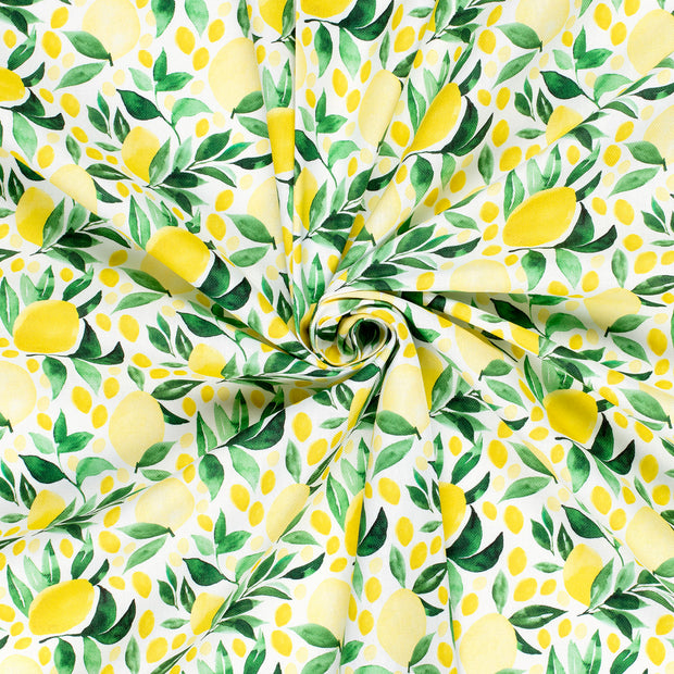 Panama fabric Optical White digital printed 