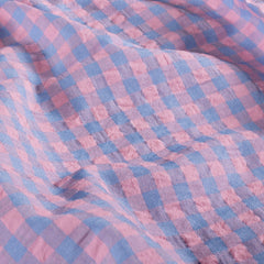 Cotton Poplin Seersucker Unicolour Indigo