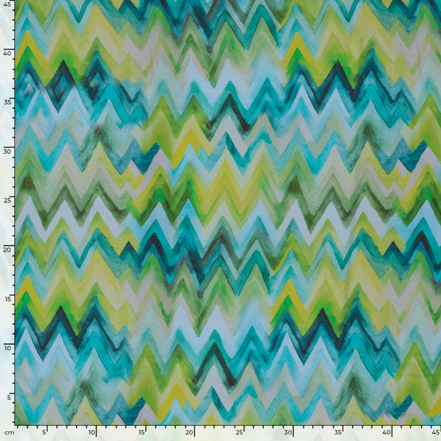 Viscose Satin fabrik Abstrakt Hellblau