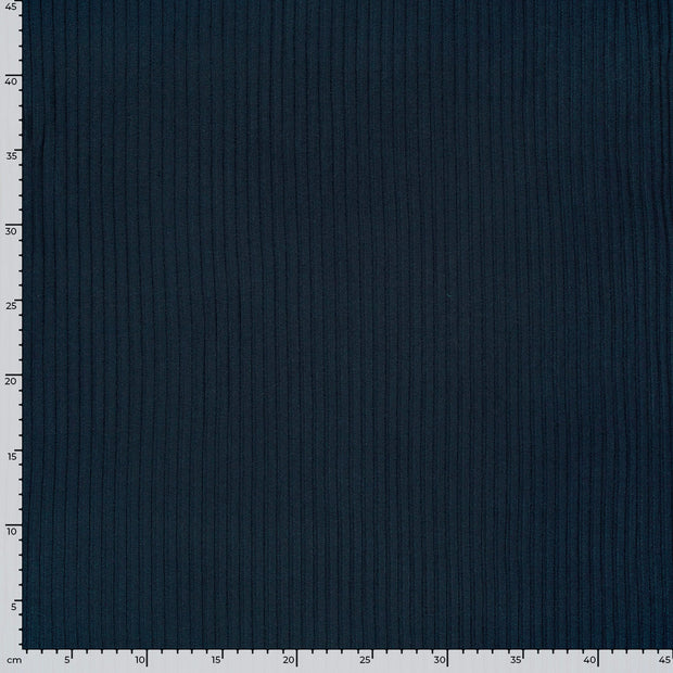 Rib Jersey fabrik Uni Marine