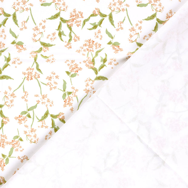 Twill fabric Flowers printed 