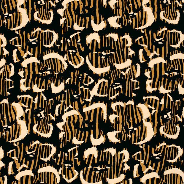 Viscose Poplin fabric Black matte 