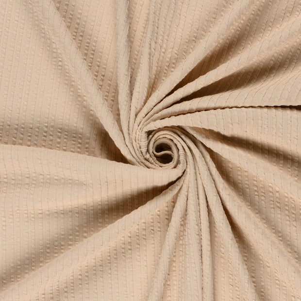 Rib Jacquard fabric Beige 