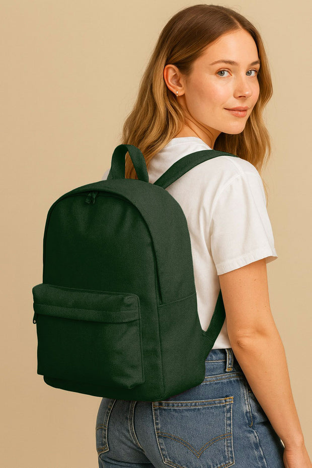 Canvas fabric Unicolour Dark Green
