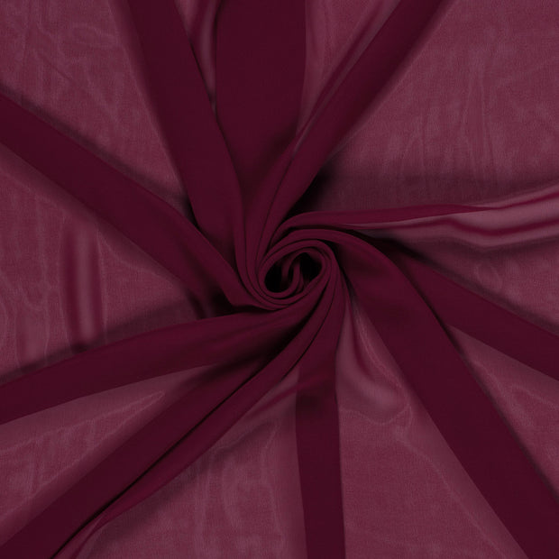 Chiffon fabrik Bordeauxrot 