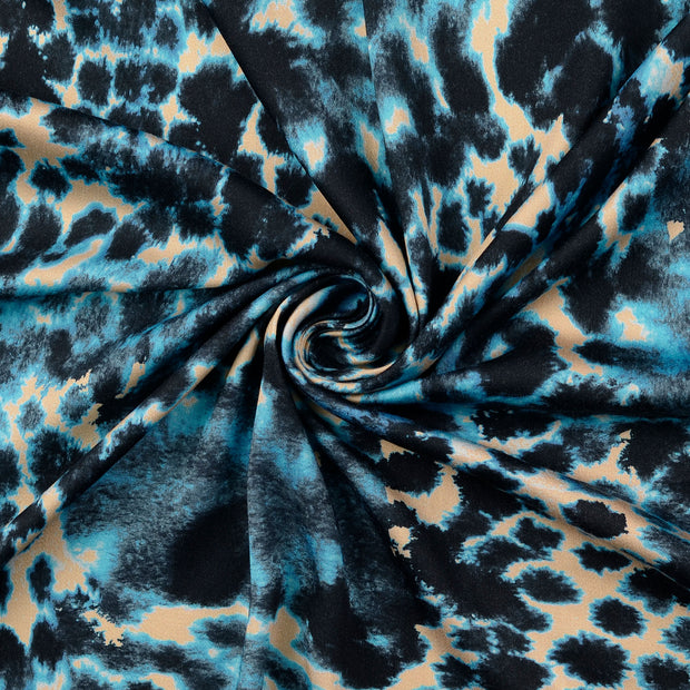 Viscose Satin fabric Turquoise 