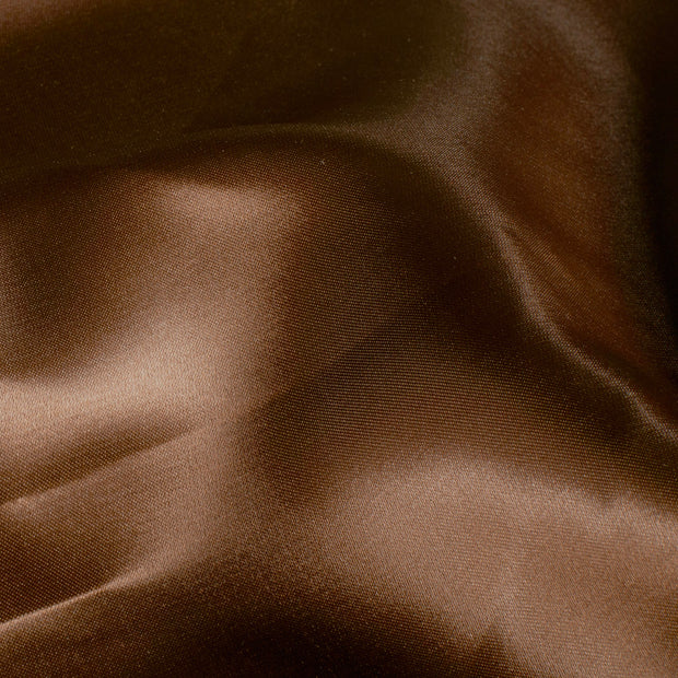 Satin fabric Unicolour Dark Brown