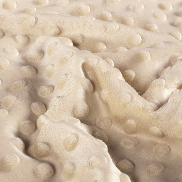 Minky fabric Unicolour Beige
