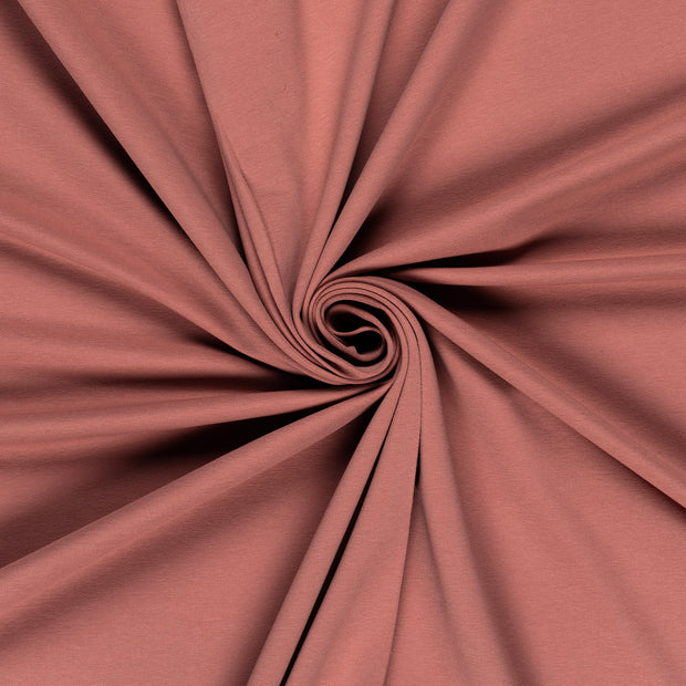 French Terry GOTS organic fabric Old Pink 