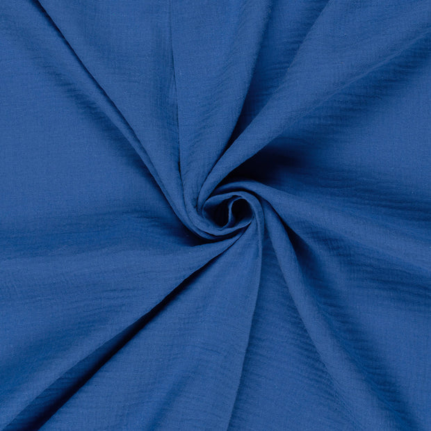 Muslin fabric Cobalt 