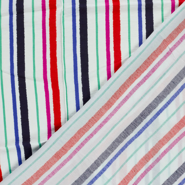 Viscose Nylon Crepe fabrik Streifen bedruckt 