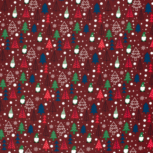 Cotton Poplin fabric Red 