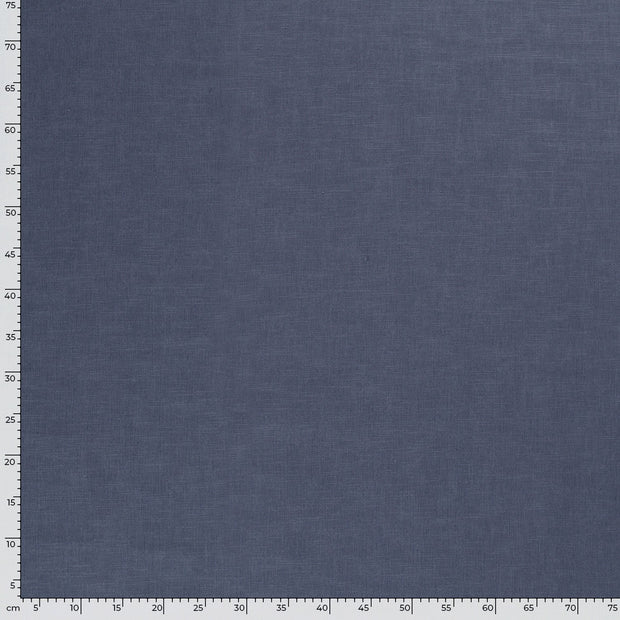 Linen fabric Unicolour Indigo