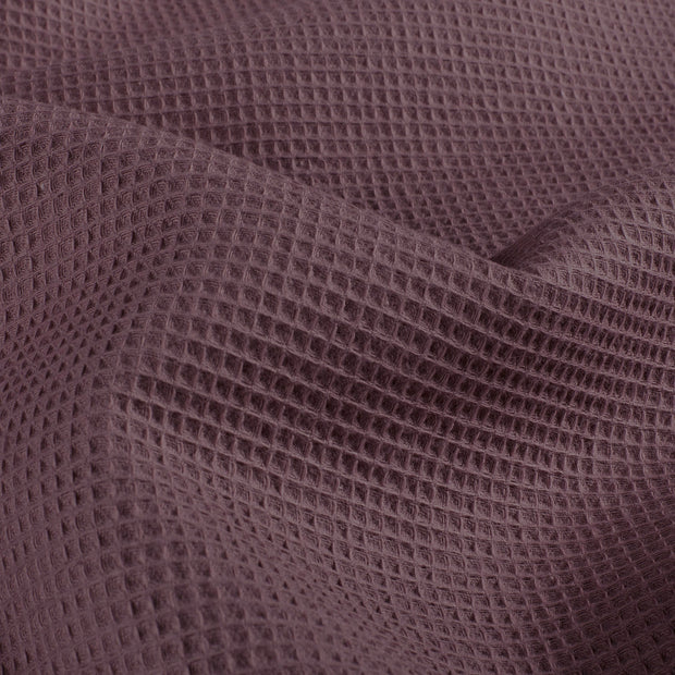 Waffle piqué fabric Unicolour Mauve