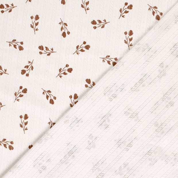 Pinpoint fabric Leaves 