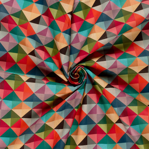 Panama fabric Multicolor digital printed 