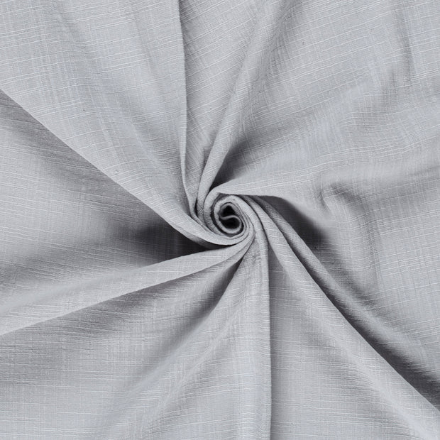 Muslin fabric Light Grey slub 