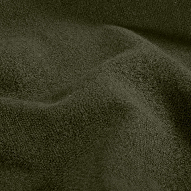 Linen fabric Unicolour Dark Green