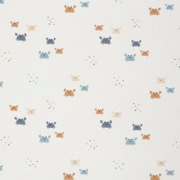 Stretch terry fabric Off White matte 
