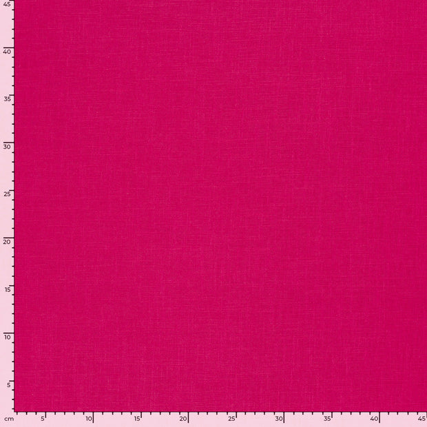 Leinen fabrik Uni Fuchsia