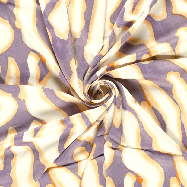Viscose Satin fabric Lila printed 