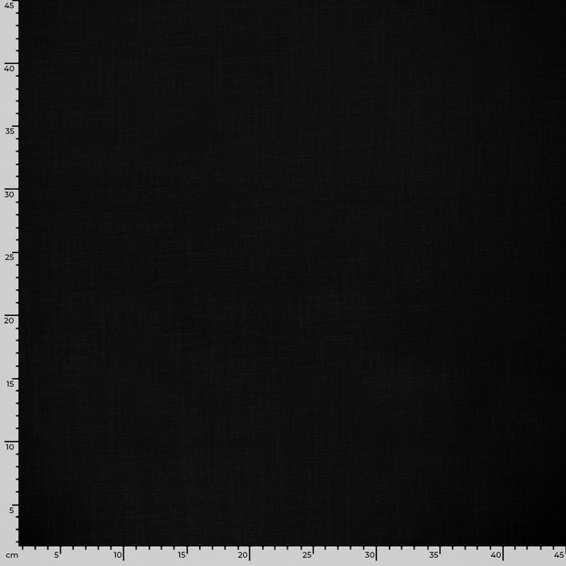Muslin fabric Unicolour Black
