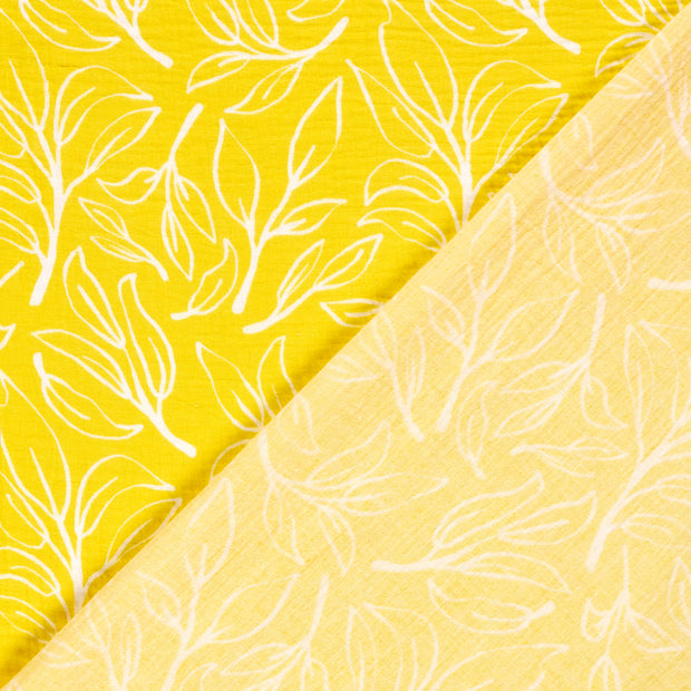 Muslin fabric Twigs printed 