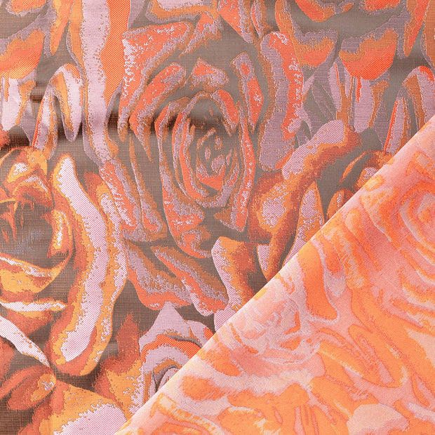 Jacquard fabric Orange jacquard 