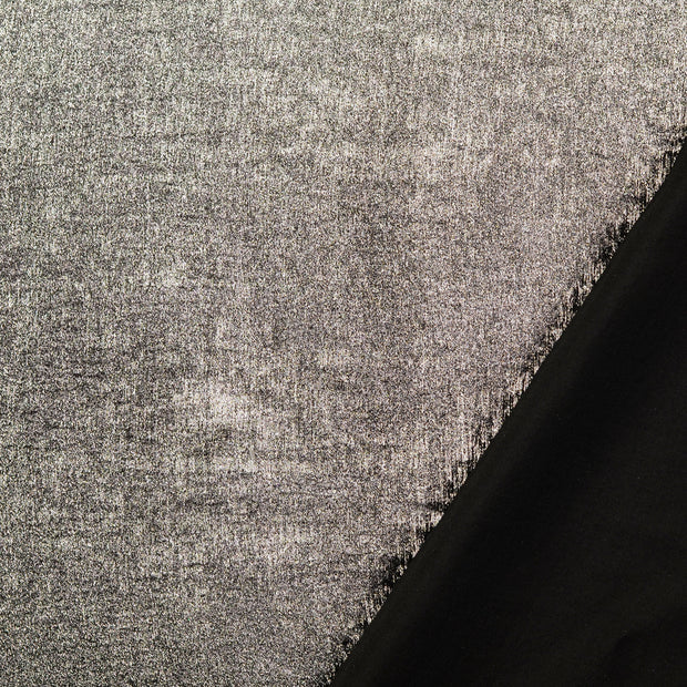 Woven Polyester fabric Silver Lurex 
