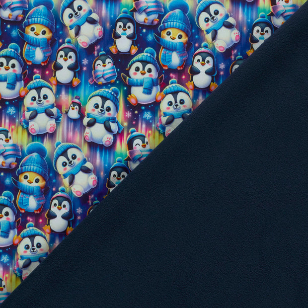 Softshell fabric Penguins digital printed 