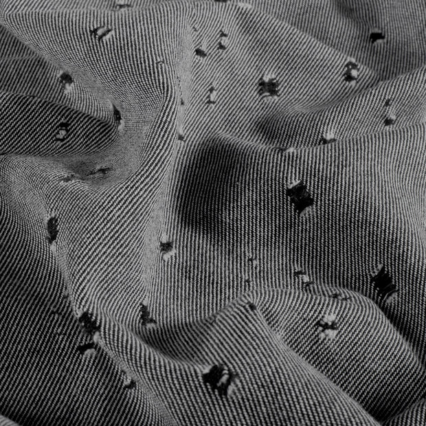 Denim fabric Unicolour Black