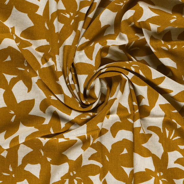  fabric Oker printed 